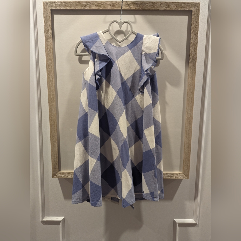 Lili Gaufrette Girls Size 5 Diamond Plaid Summer Dress